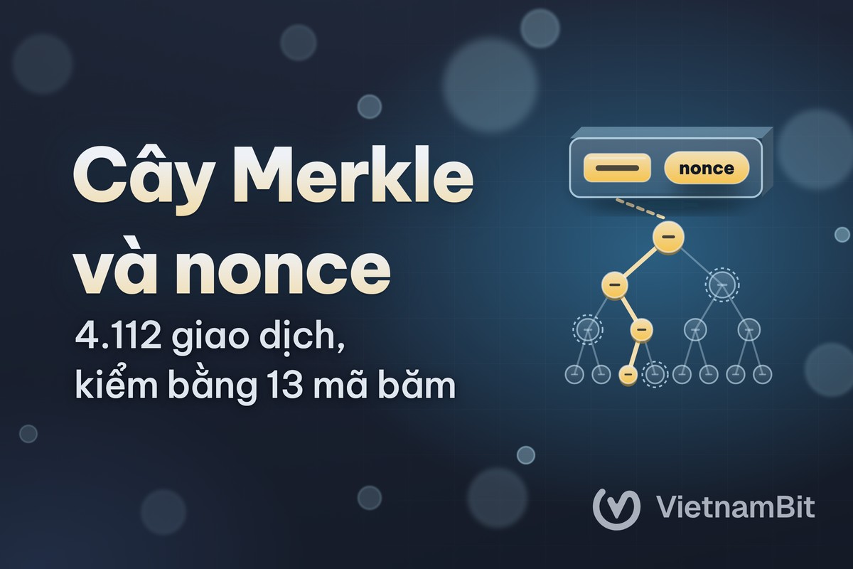 Merkle tree và nonce là gì, cây Merkle kiểm dự trữ sàn thế nào?